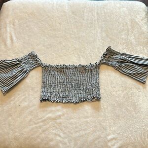 Women’s Scrunchy- Off Shoulder Crop Top